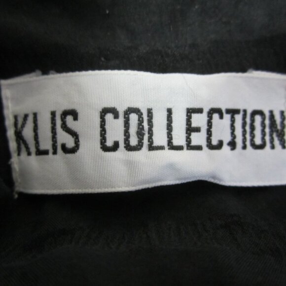 Klis Collection Women S Black 3/4 Sleeve 100% Silk Pucker  Tunic Shirt V Neck - Picture 3 of 10